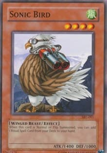 Sonic Bird - Spell Ruler - YuGiOh card