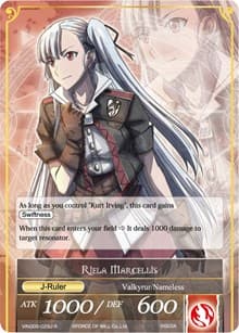 Riela Marcellis - Vingolf 2 - Valkyria Chronicles - Force of Will card
