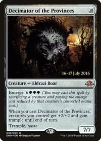 Decimator of the Provinces - Prerelease Cards - Magic: The Gathering card