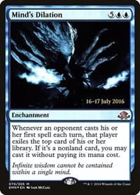 Mind's Dilation - Prerelease Cards - Magic: The Gathering card