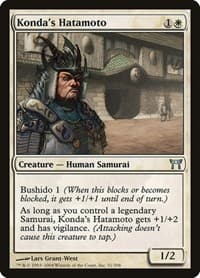 Konda's Hatamoto - Champions of Kamigawa - Magic: The Gathering card
