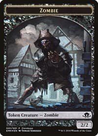 Zombie Token (Double-Sided) - Prerelease Cards - Magic: The Gathering card