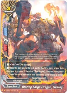Blazing Forge Dragon, Svarog - Roar! Invincible Dragon!! - Future Card BuddyFight card