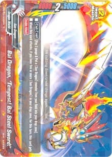 Bal Dragon, "Tempest! Bal Steel Sword!" - Roar! Invincible Dragon!! - Future Card BuddyFight card