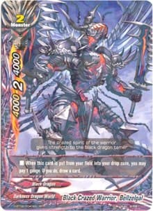 Black Crazed Warrior, Bellzelgal - Roar! Invincible Dragon!! - Future Card BuddyFight card