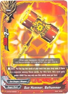Sun Hammer, Balhammer - Roar! Invincible Dragon!! - Future Card BuddyFight card