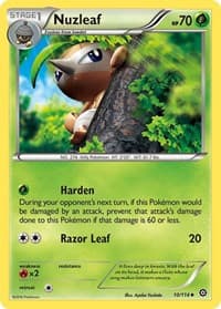 Nuzleaf - XY - Steam Siege - Pokemon card
