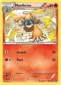 Monferno - XY - Steam Siege - Pokemon card