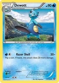 Dewott - XY - Steam Siege - Pokemon card