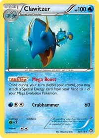 Clawitzer - XY - Steam Siege - Pokemon card