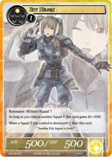 Edy Nelson - Vingolf 2 - Valkyria Chronicles - Force of Will card