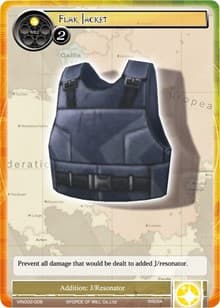Flak Jacket - Vingolf 2 - Valkyria Chronicles - Force of Will card