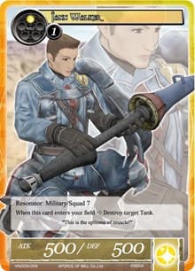 Jann Walker - Vingolf 2 - Valkyria Chronicles - Force of Will card