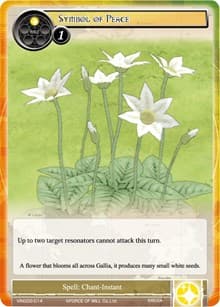 Symbol of Peace - Vingolf 2 - Valkyria Chronicles - Force of Will card