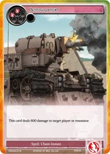 Bombardment - Vingolf 2 - Valkyria Chronicles - Force of Will card