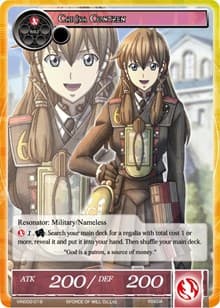 Carisa Contzen - Vingolf 2 - Valkyria Chronicles - Force of Will card