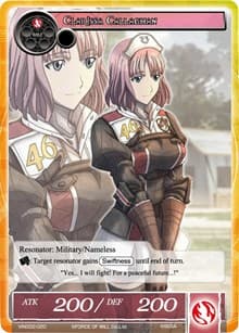 Clarissa Callaghan - Vingolf 2 - Valkyria Chronicles - Force of Will card