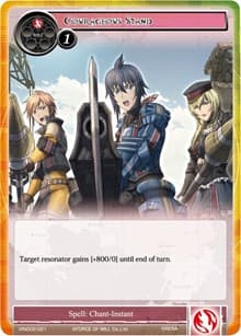 Courageous Stand - Vingolf 2 - Valkyria Chronicles - Force of Will card