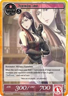 Frederica Lipps - Vingolf 2 - Valkyria Chronicles - Force of Will card