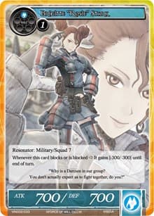 Brigitte "Rosie" Stark - Vingolf 2 - Valkyria Chronicles - Force of Will card