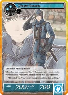 Welkin Gunther - Vingolf 2 - Valkyria Chronicles - Force of Will card