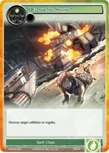 Destructive Assault - Vingolf 2 - Valkyria Chronicles - Force of Will card