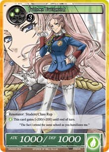 Juliana Everhart - Vingolf 2 - Valkyria Chronicles - Force of Will card