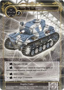 Class G's Tank - Vingolf 2 - Valkyria Chronicles - Force of Will card