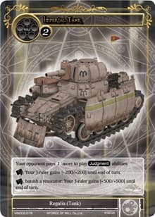 Imperial Tank - Vingolf 2 - Valkyria Chronicles - Force of Will card