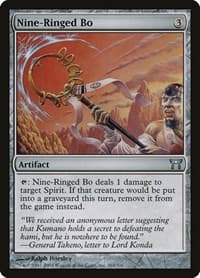 Nine-Ringed Bo - Champions of Kamigawa - Magic: The Gathering card
