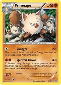 Primeape - XY - Steam Siege - Pokemon card