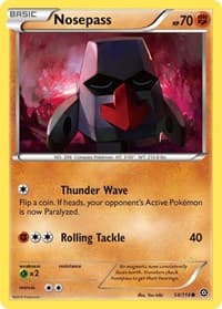 Nosepass - XY - Steam Siege - Pokemon card
