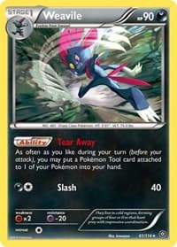 Weavile - XY - Steam Siege - Pokemon card