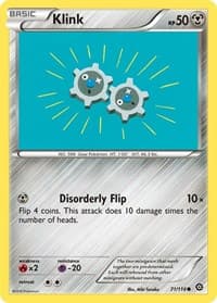 Klink - XY - Steam Siege - Pokemon card