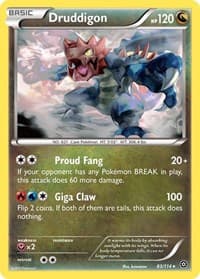 Druddigon - XY - Steam Siege - Pokemon card