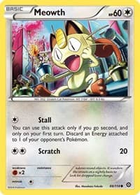 Meowth - XY - Steam Siege - Pokemon card