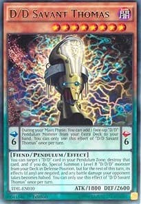 D/D Savant Thomas - The Dark Illusion - YuGiOh card