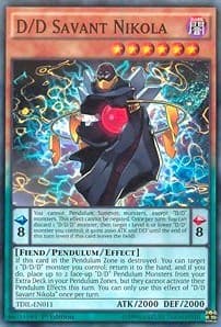 D/D Savant Nikola - The Dark Illusion - YuGiOh card