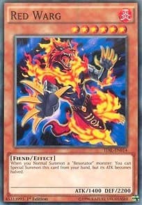 Red Warg - The Dark Illusion - YuGiOh card