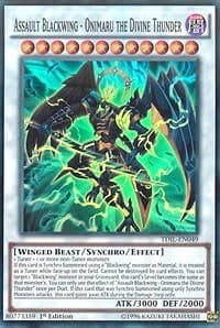 Assault Blackwing - Onimaru the Divine Thunder - The Dark Illusion - YuGiOh card