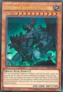 Subterror Behemoth Stalagmo - The Dark Illusion - YuGiOh card