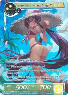 Zero, the Flashing Mage-Warrior (Skirtless) - Promo Cards - Force of Will card