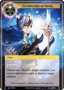 Manifestation of Power - L1 Starter Deck - Fairy Tale Force - Force of Will card