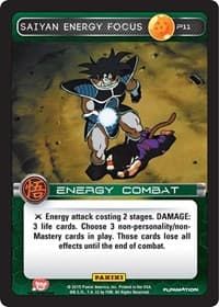 Saiyan Energy Focus (Movie Collection) - Panini Promo Cards - Dragon Ball Z TCG card