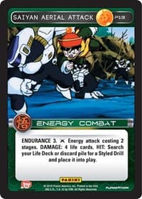 Saiyan Aerial Attack (Movie Collection) - Panini Promo Cards - Dragon Ball Z TCG card