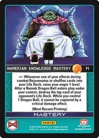 Namekian Knowledge Mastery (Evolution) - Panini Promo Cards - Dragon Ball Z TCG card