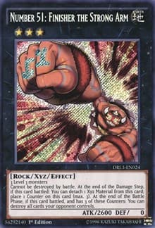 Number 51: Finisher the Strong Arm - Dragons of Legend: Unleashed - YuGiOh card