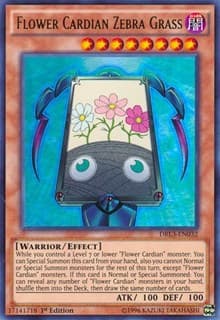 Flower Cardian Zebra Grass - Dragons of Legend: Unleashed - YuGiOh card