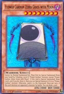 Flower Cardian Zebra Grass with Moon - Dragons of Legend: Unleashed - YuGiOh card