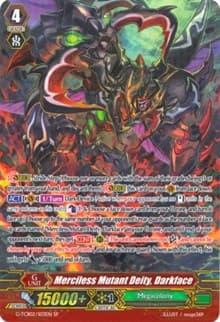 Merciless Mutant Deity, Darkface (SP) - G-TCB02: The GENIUS STRATEGY - Cardfight Vanguard card